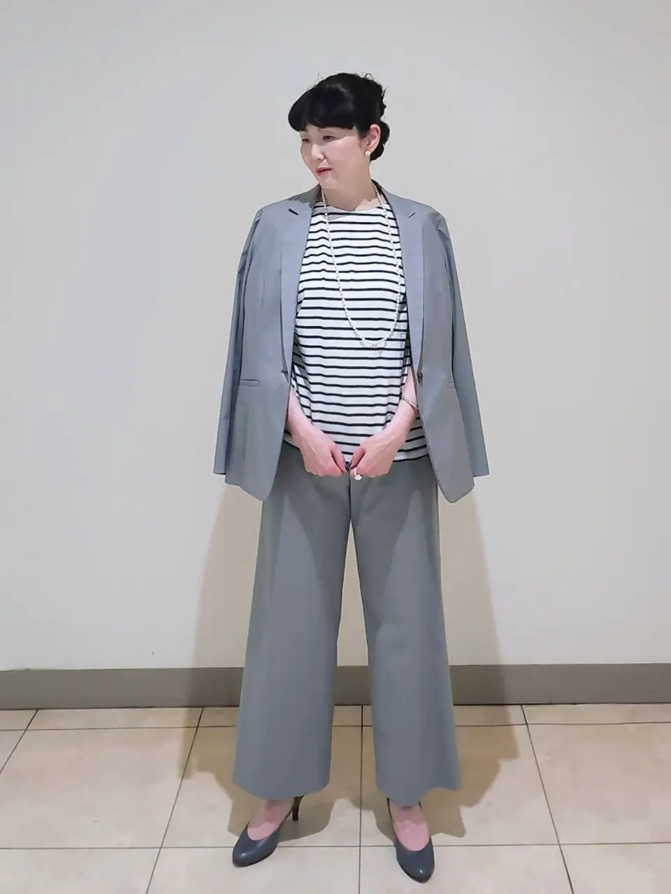 J.PRESS LADIES L スタッフ コーディネート画像