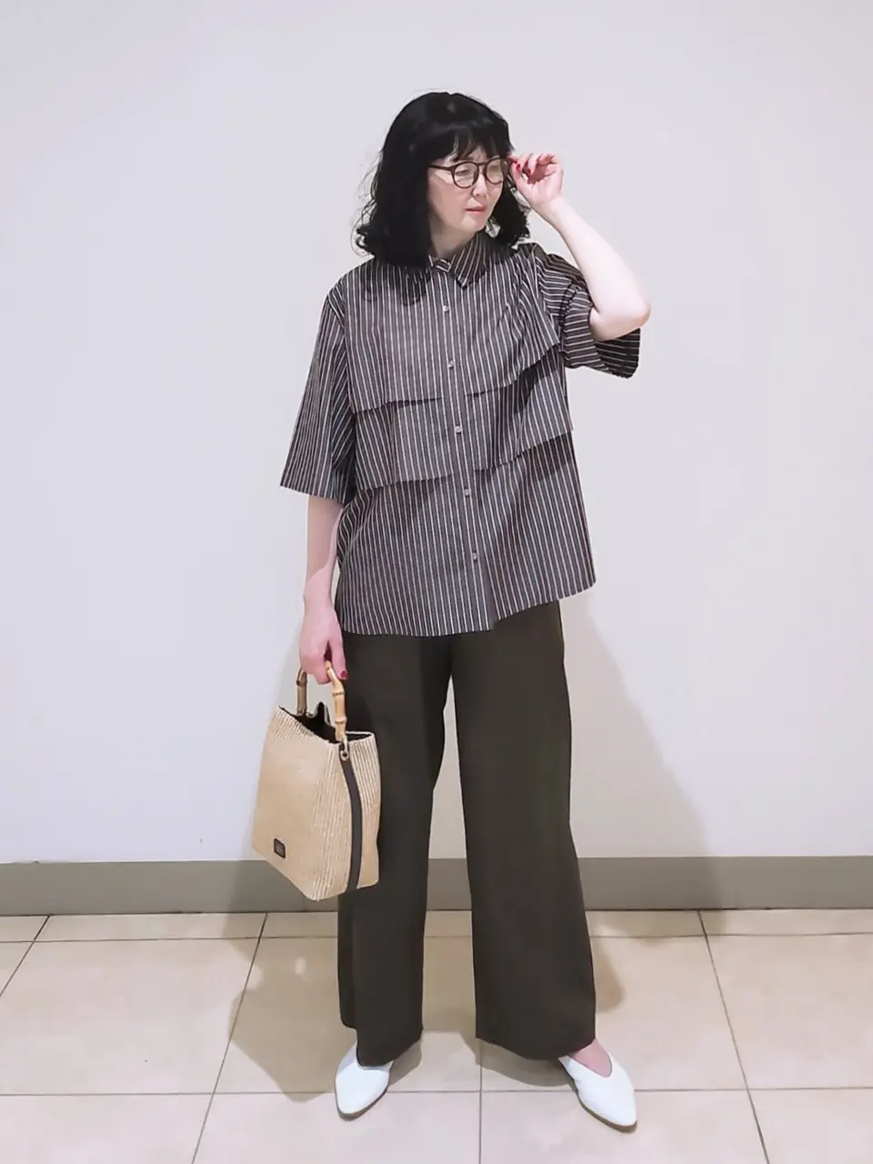 J.PRESS LADIES L スタッフ コーディネート画像