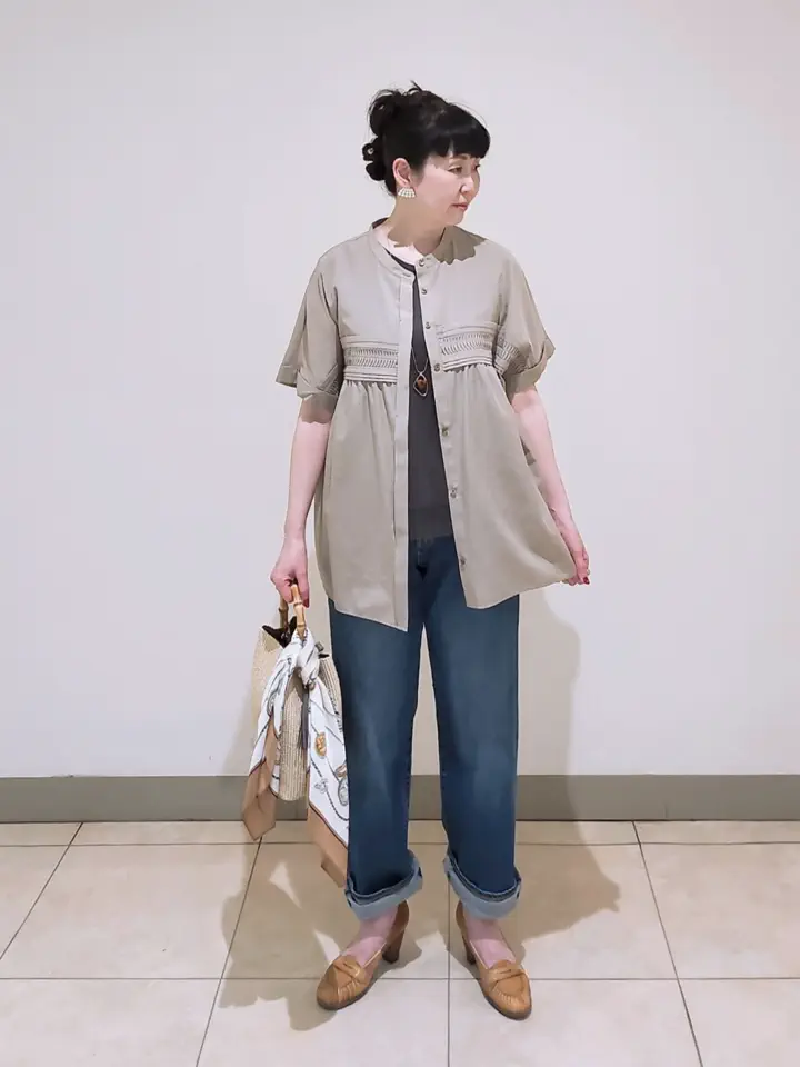 J.PRESS LADIES L スタッフ コーディネート画像