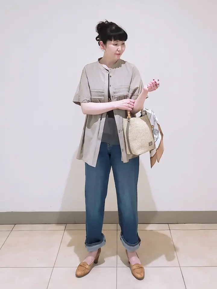 J.PRESS LADIES L スタッフ コーディネート画像