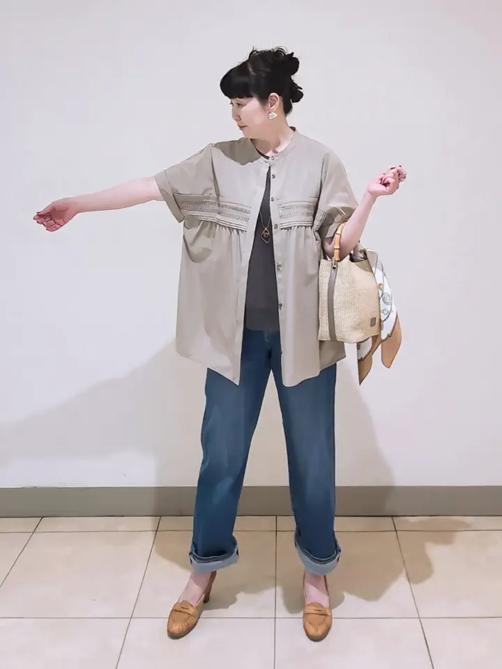 J.PRESS LADIES L スタッフ コーディネート画像
