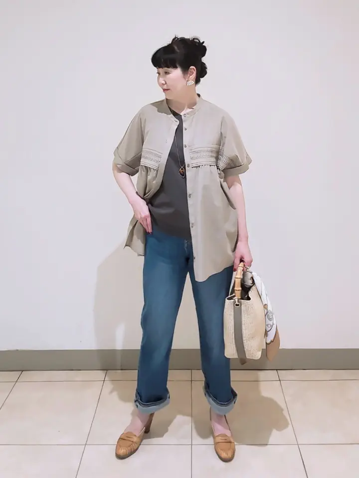 J.PRESS LADIES L スタッフ コーディネート画像