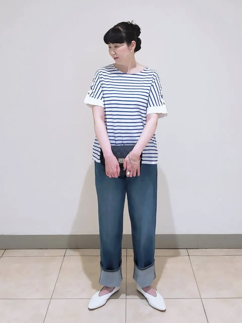J.PRESS LADIES L スタッフ コーディネート画像