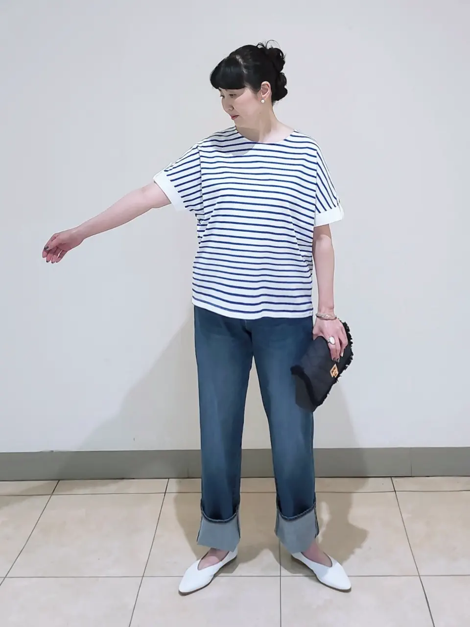 J.PRESS LADIES L スタッフ コーディネート画像