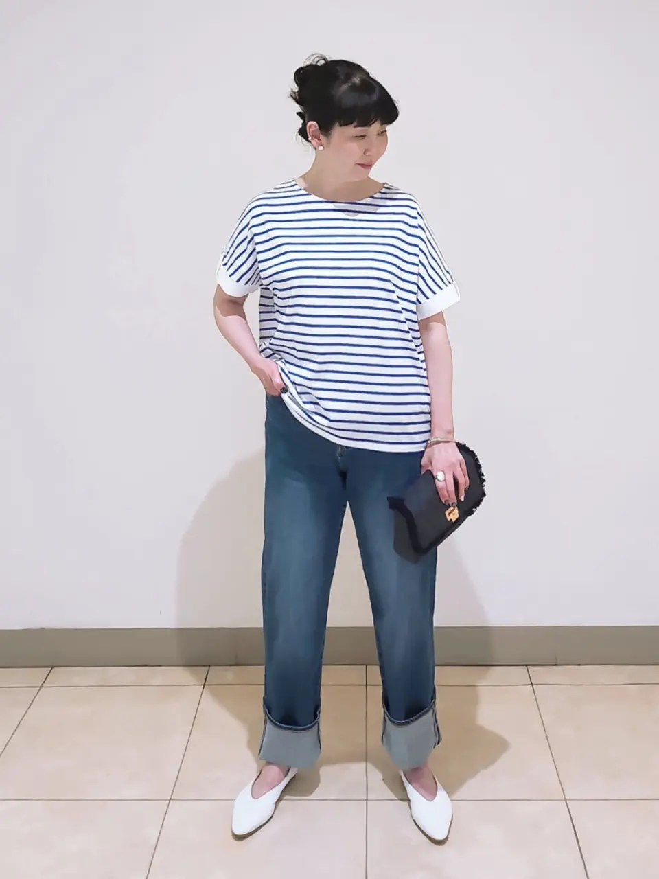 J.PRESS LADIES L スタッフ コーディネート画像