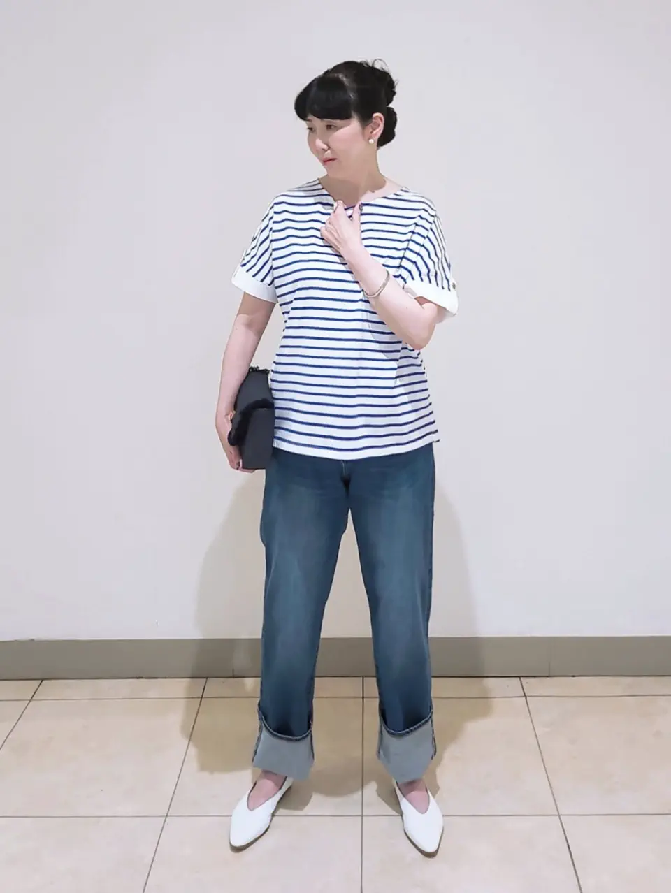 J.PRESS LADIES L スタッフ コーディネート画像