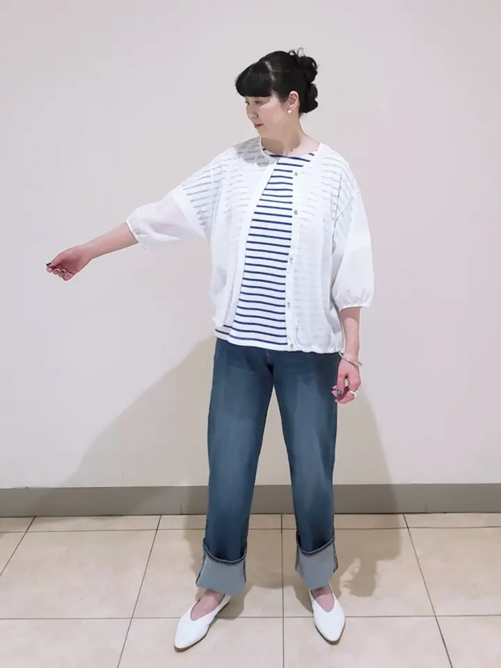 J.PRESS LADIES L スタッフ コーディネート画像