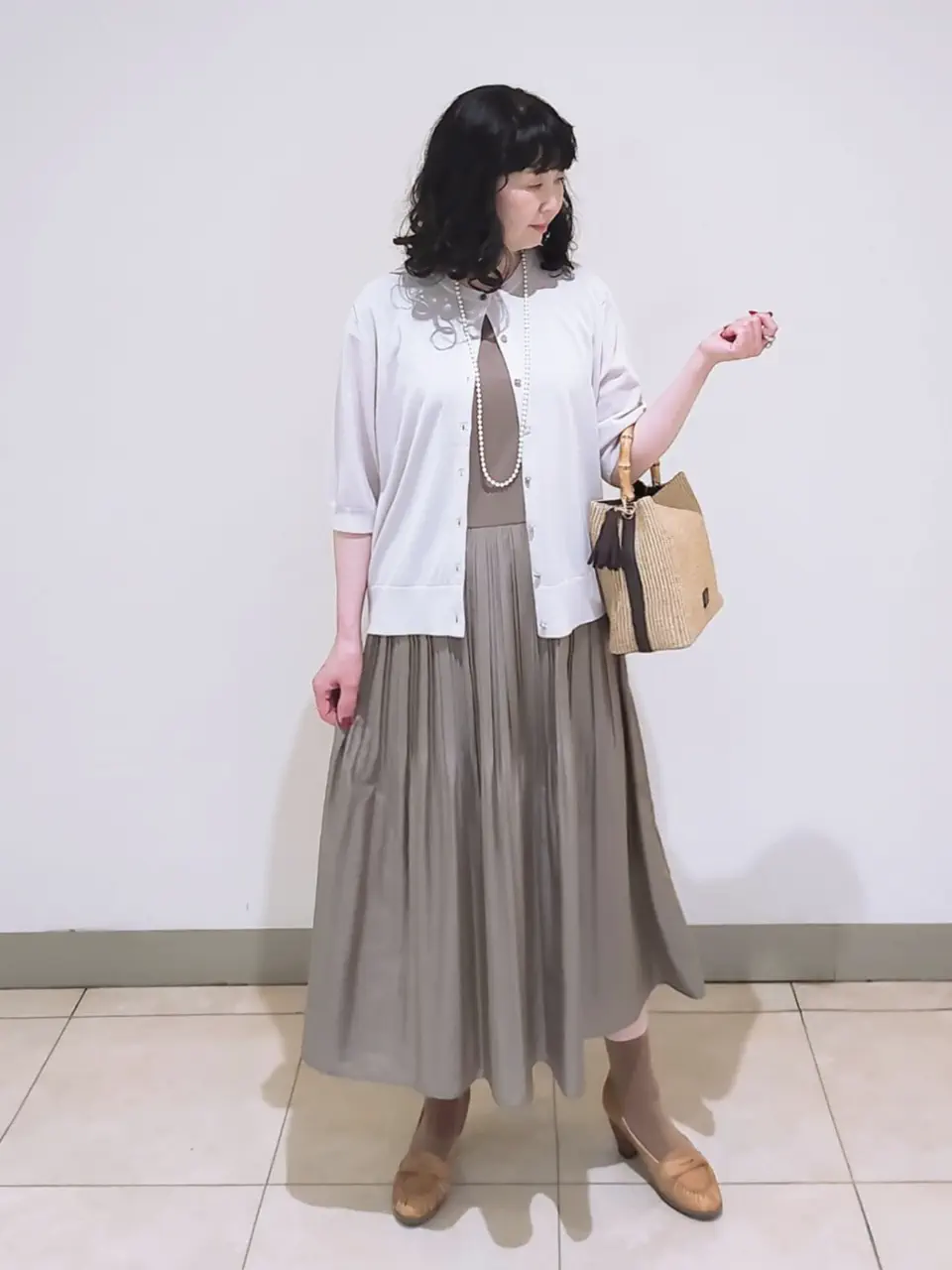J.PRESS LADIES L スタッフ コーディネート画像