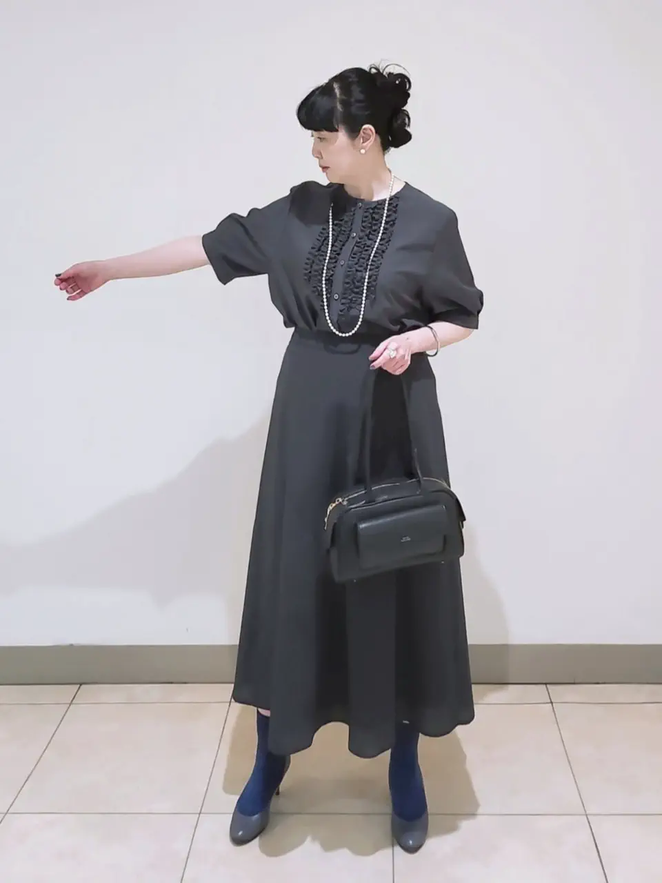 J.PRESS LADIES L スタッフ コーディネート画像