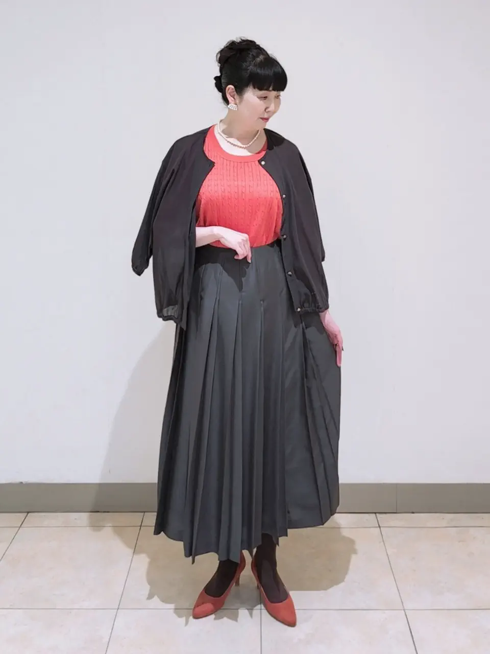 J.PRESS LADIES L スタッフ コーディネート画像