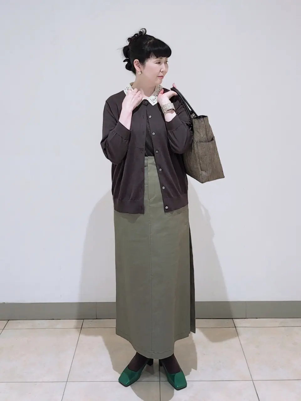 J.PRESS LADIES L スタッフ コーディネート画像