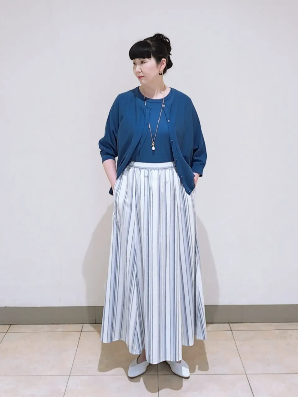 J.PRESS LADIES L スタッフ コーディネート画像