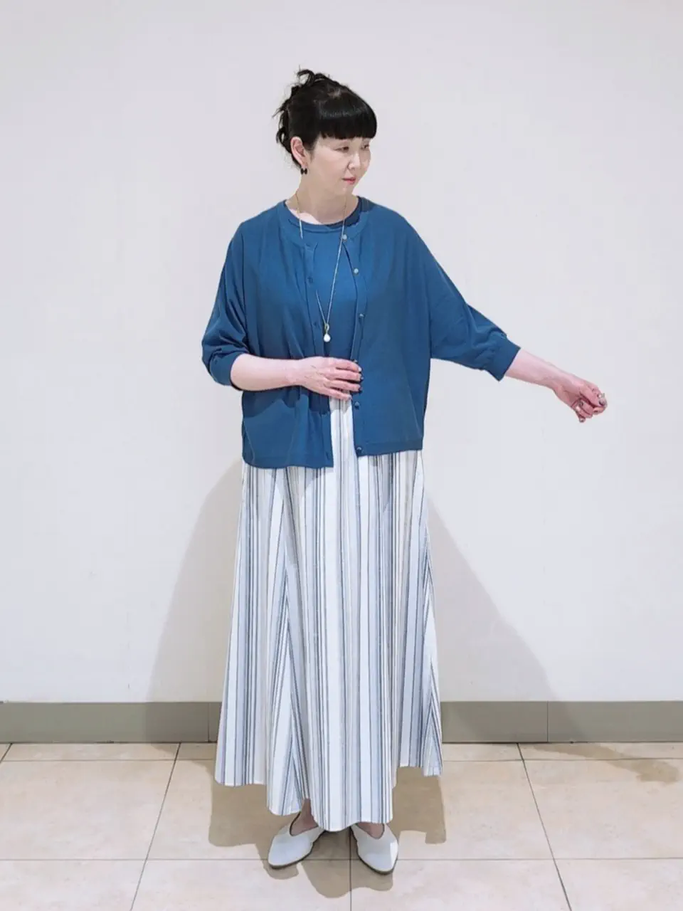 J.PRESS LADIES L スタッフ コーディネート画像