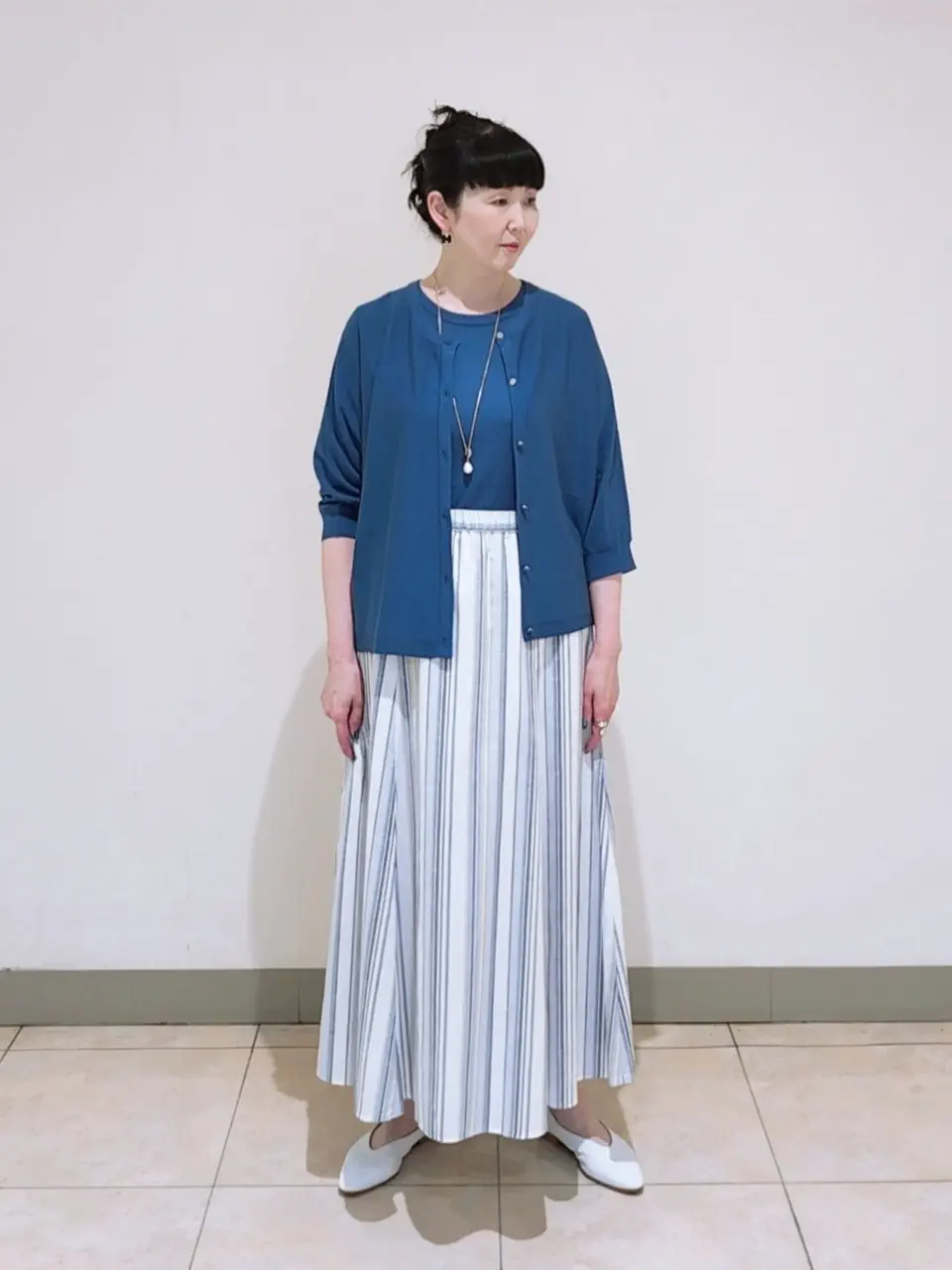J.PRESS LADIES L スタッフ コーディネート画像