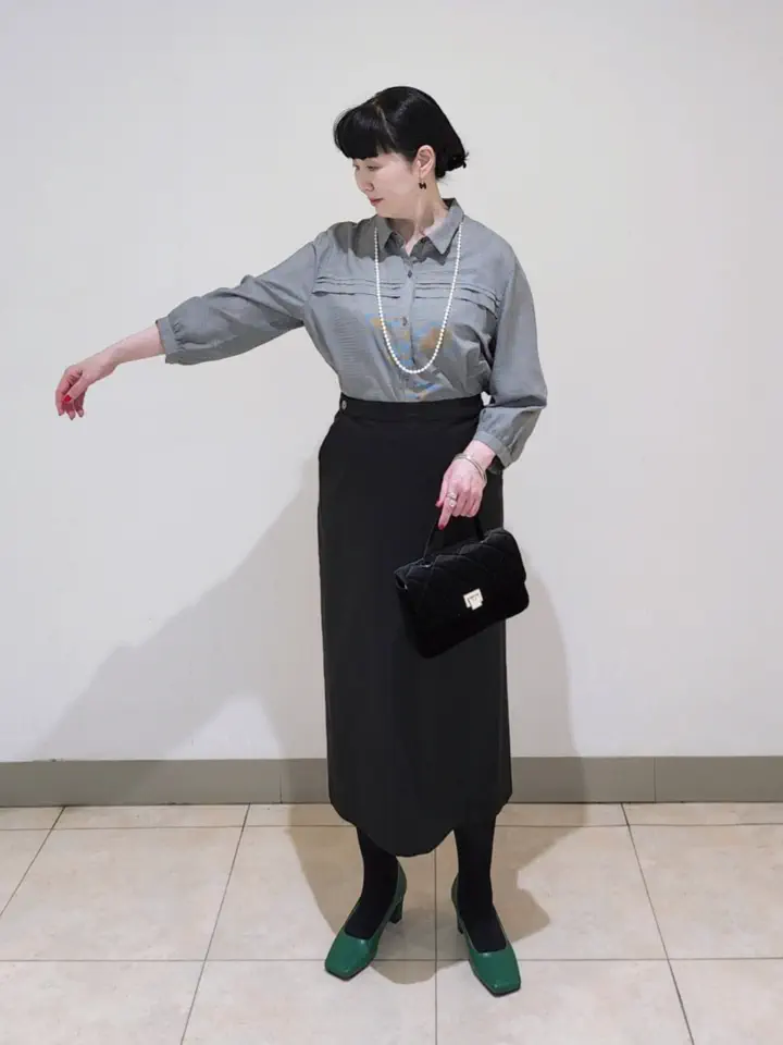 J.PRESS LADIES L スタッフ コーディネート画像