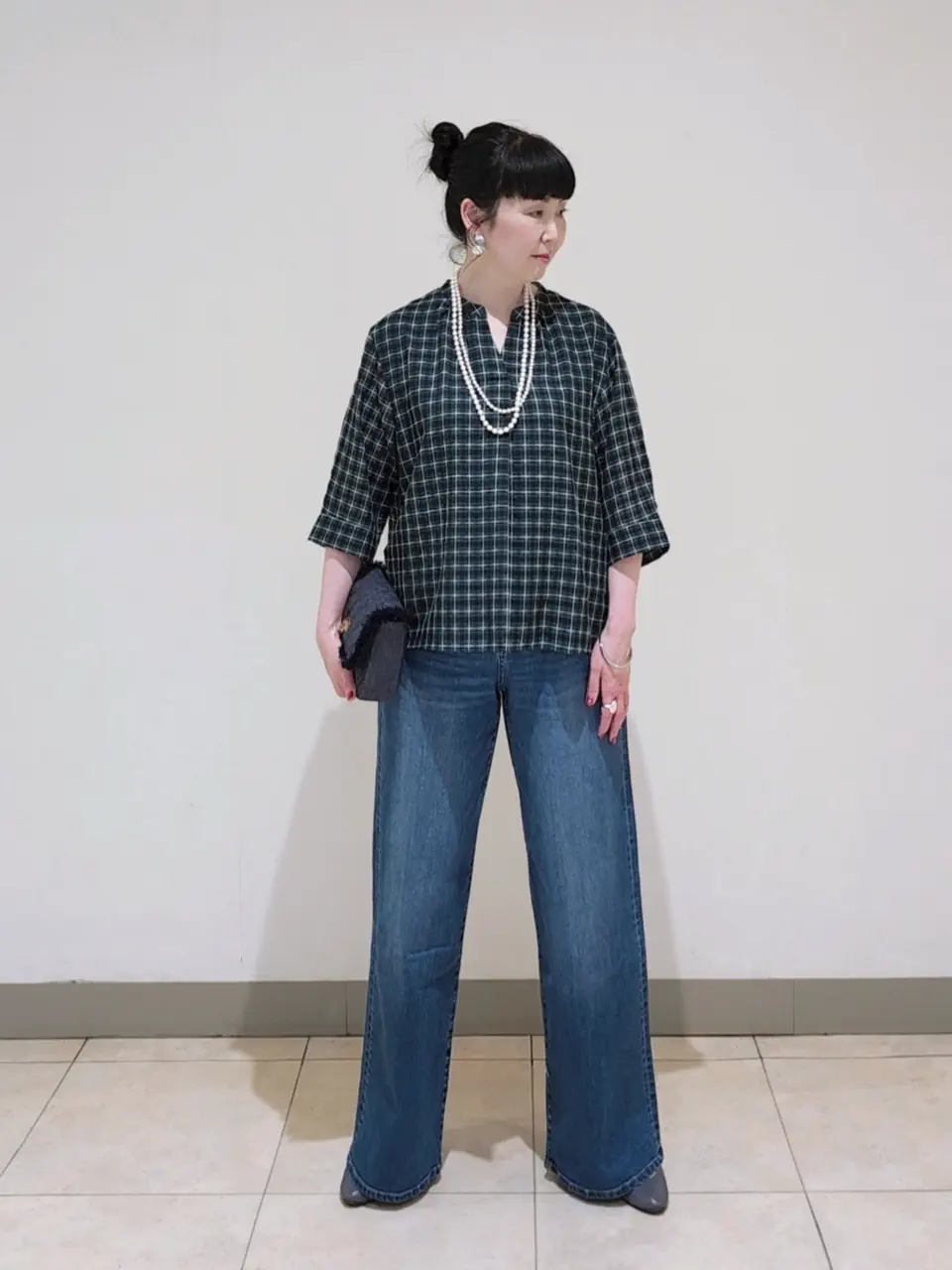 J.PRESS LADIES L スタッフ コーディネート画像