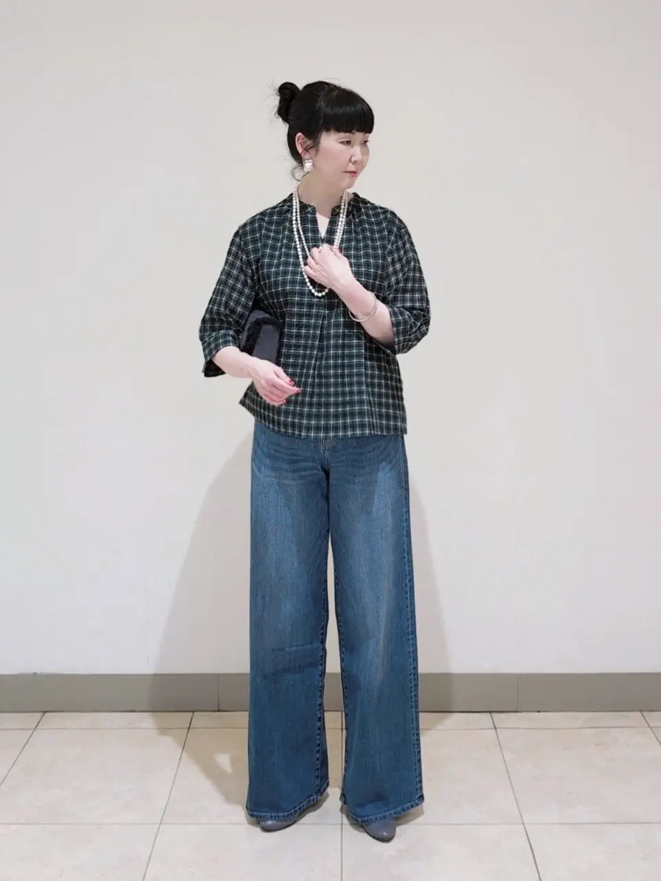 J.PRESS LADIES L スタッフ コーディネート画像