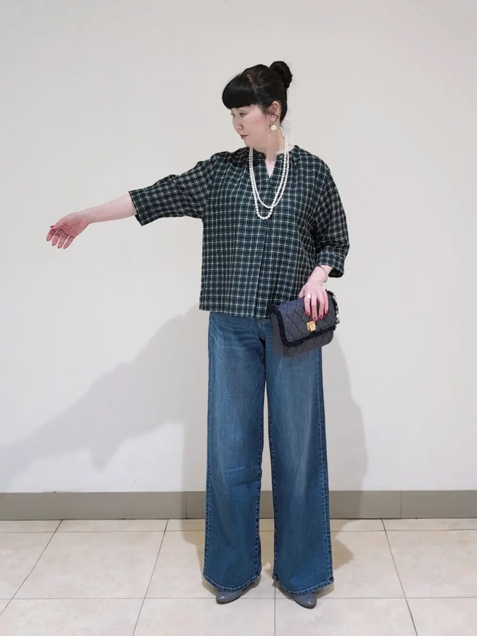 J.PRESS LADIES L スタッフ コーディネート画像