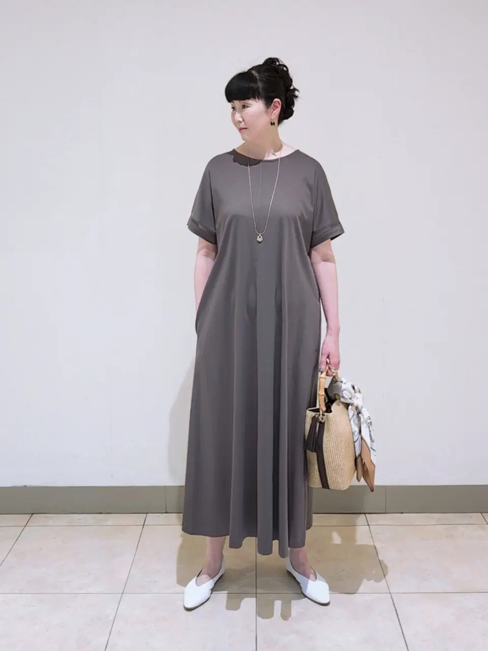 J.PRESS LADIES L スタッフ コーディネート画像