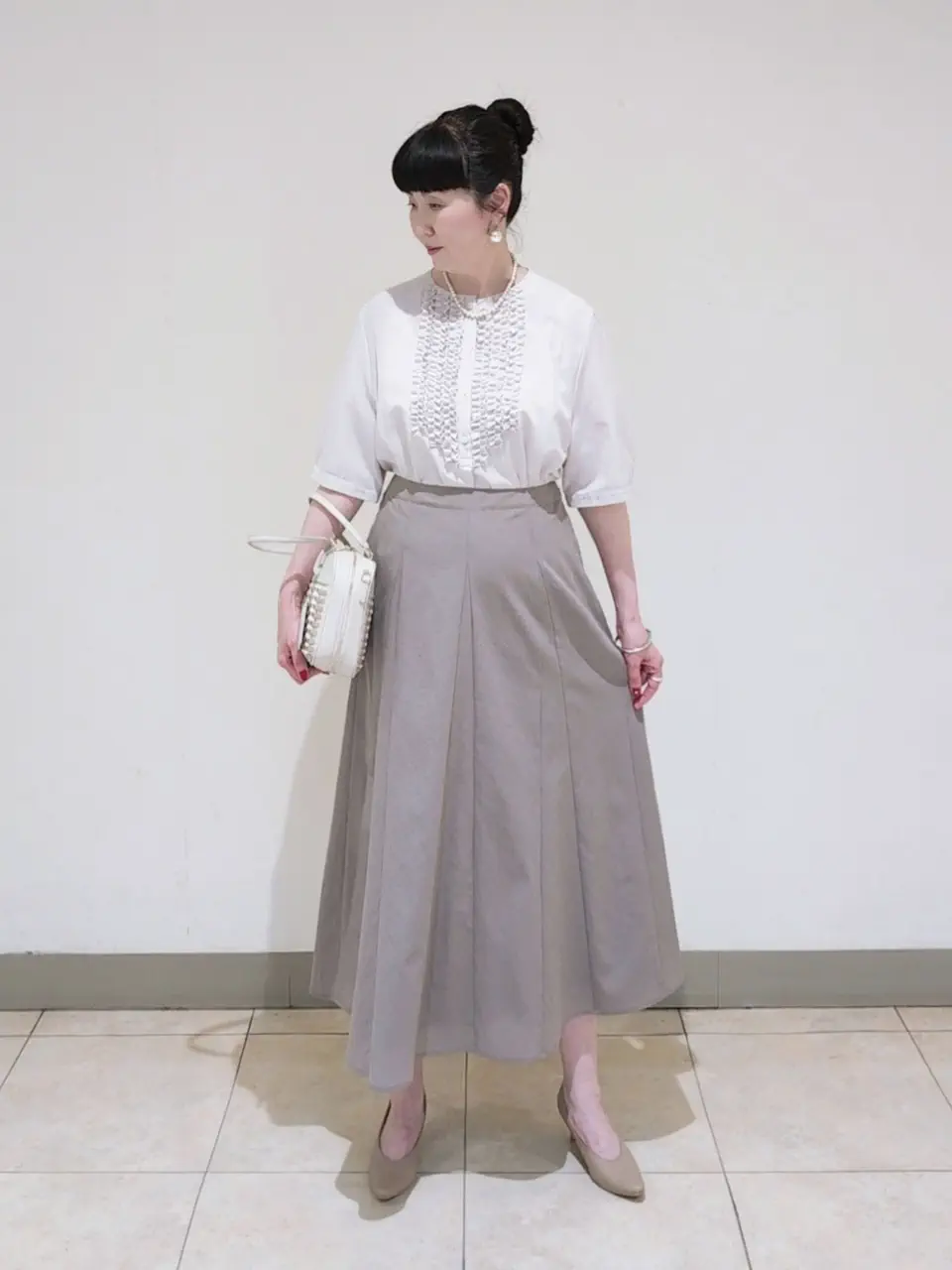 J.PRESS LADIES L スタッフ コーディネート画像