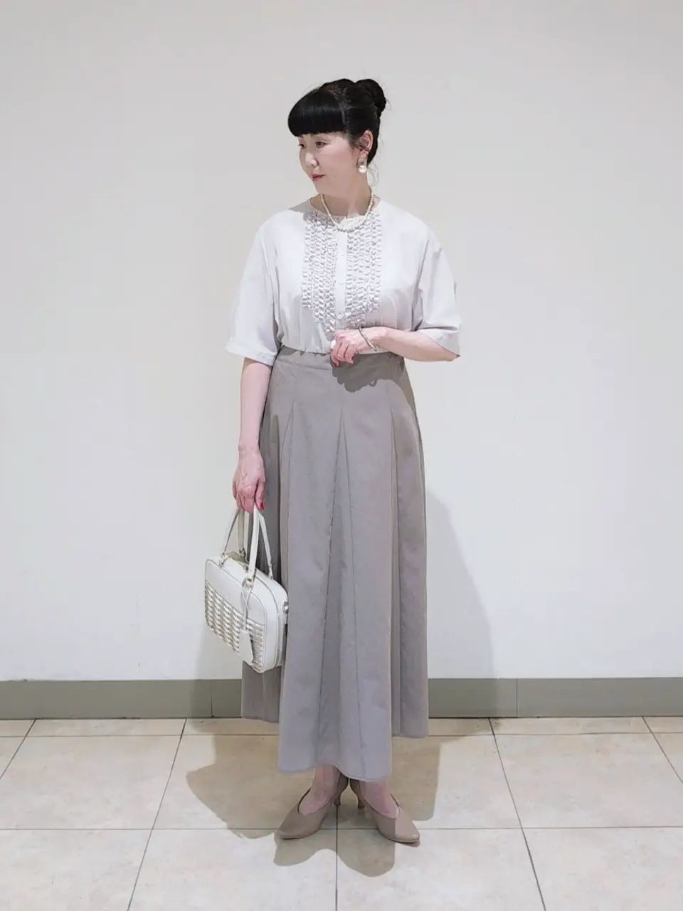 J.PRESS LADIES L スタッフ コーディネート画像