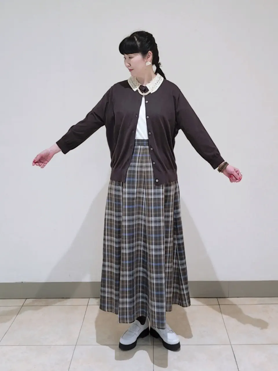 J.PRESS LADIES L スタッフ コーディネート画像