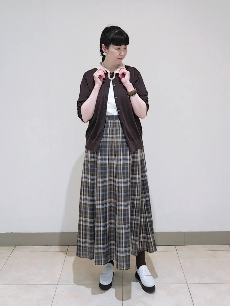 J.PRESS LADIES L スタッフ コーディネート画像