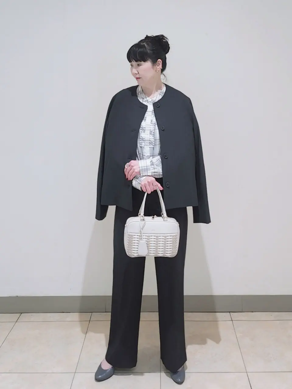 J.PRESS LADIES L スタッフ コーディネート画像