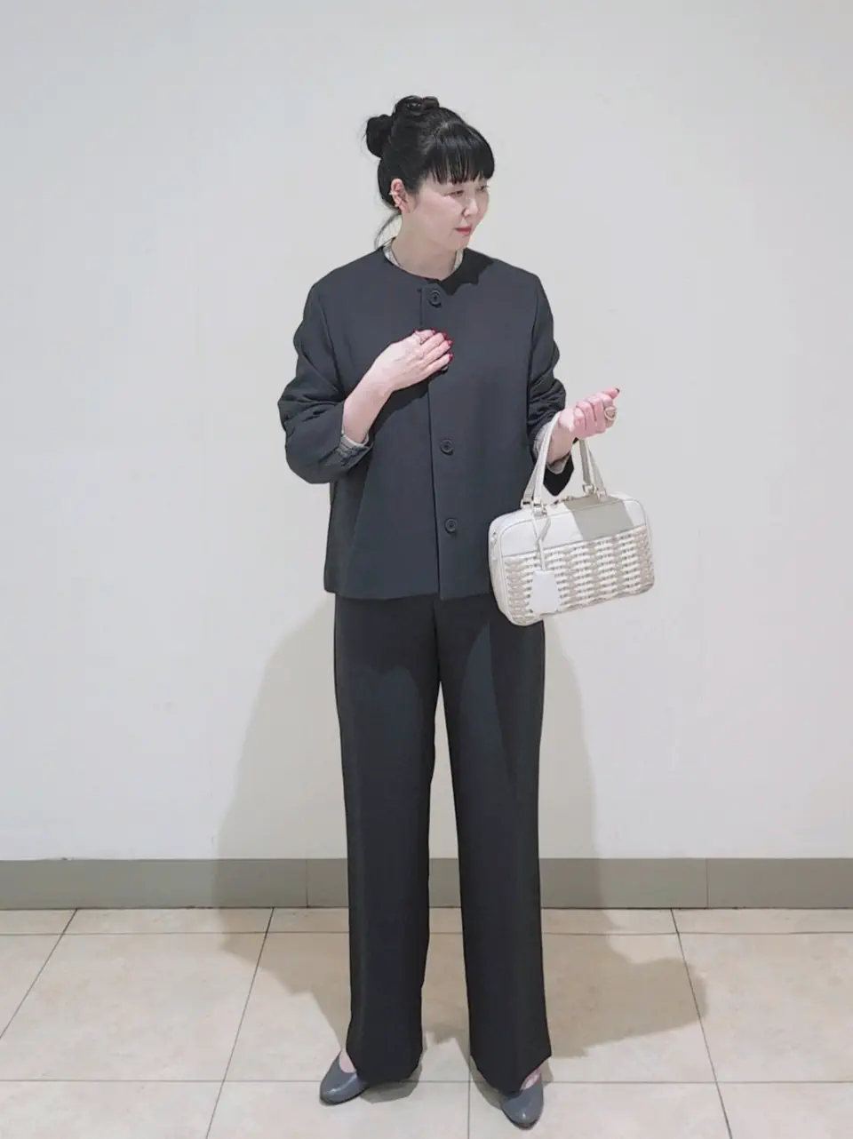 J.PRESS LADIES L スタッフ コーディネート画像