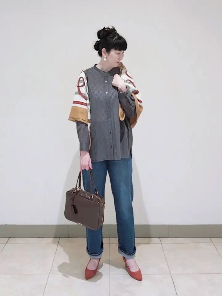 J.PRESS LADIES L スタッフ コーディネート画像