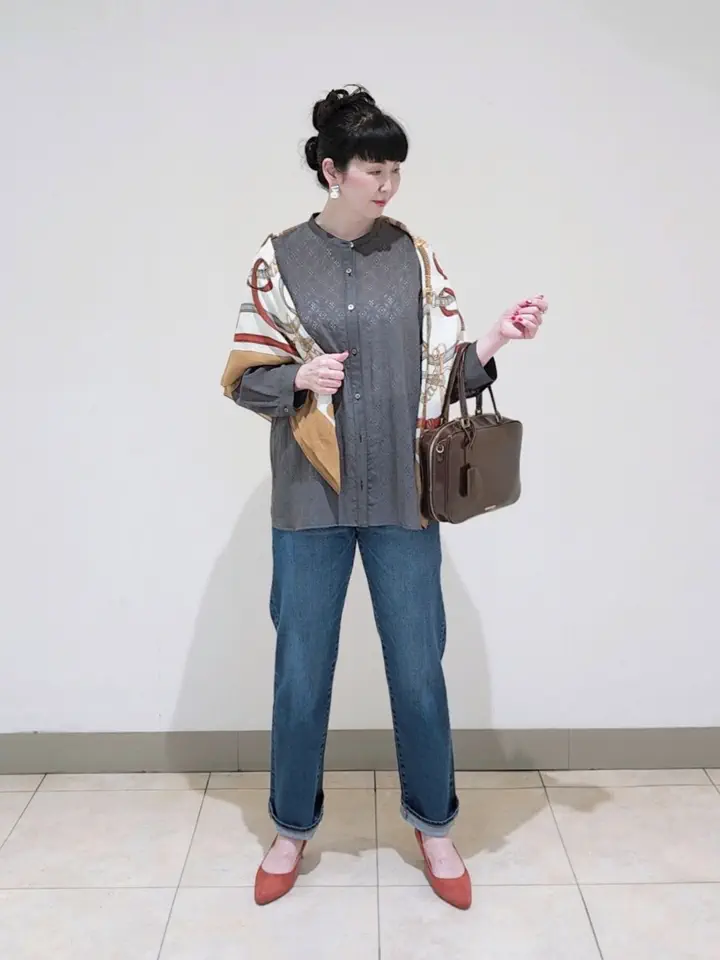 J.PRESS LADIES L スタッフ コーディネート画像
