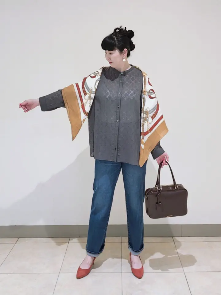 J.PRESS LADIES L スタッフ コーディネート画像