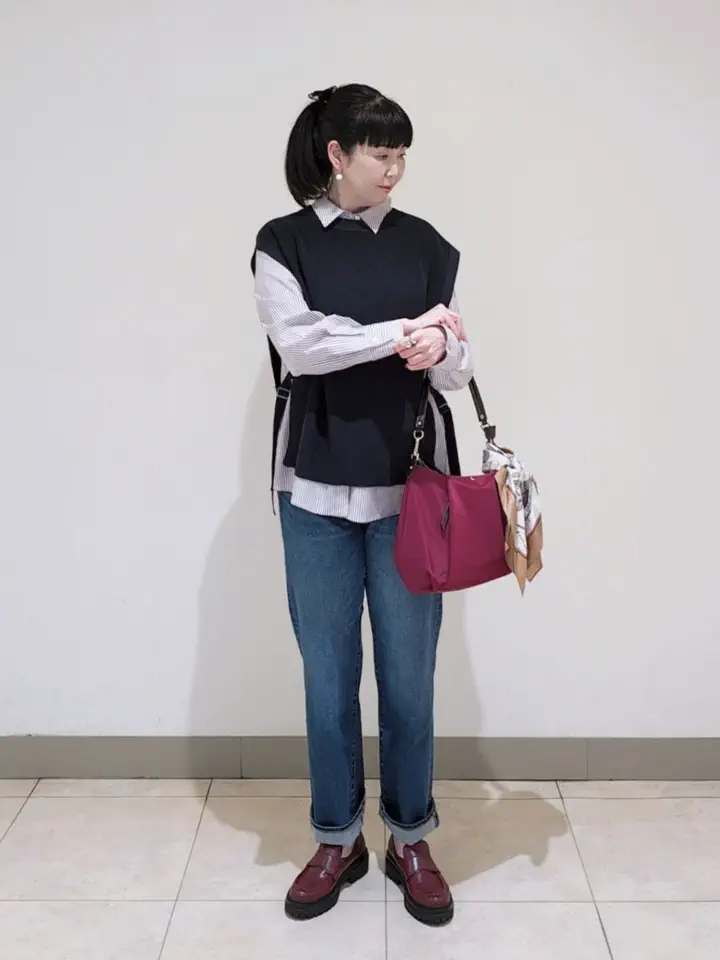 J.PRESS LADIES L スタッフ コーディネート画像