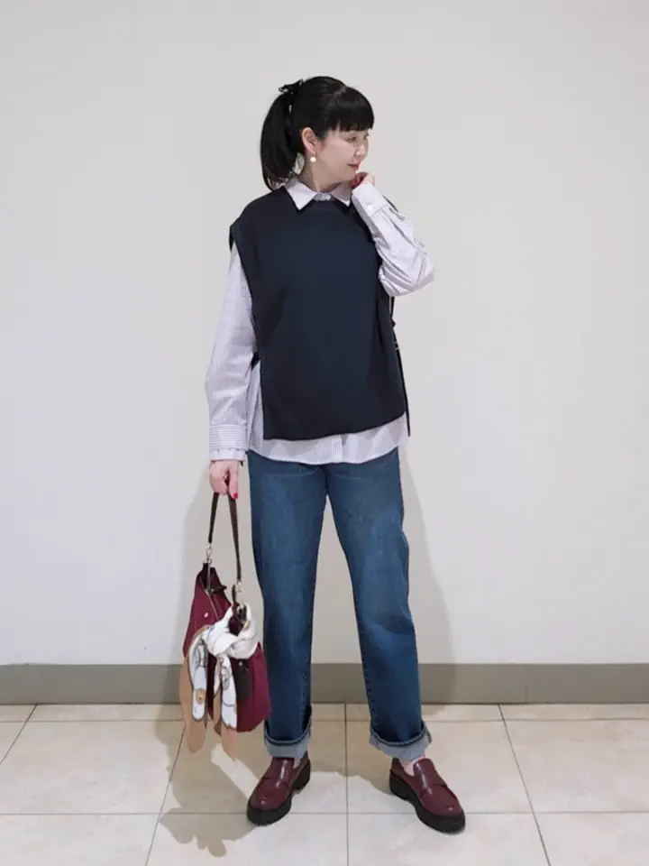J.PRESS LADIES L スタッフ コーディネート画像