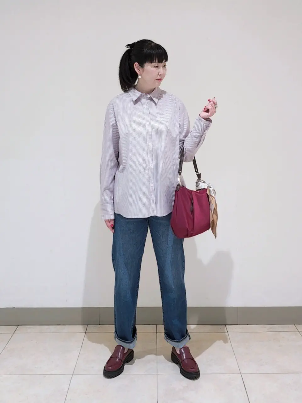 J.PRESS LADIES L スタッフ コーディネート画像