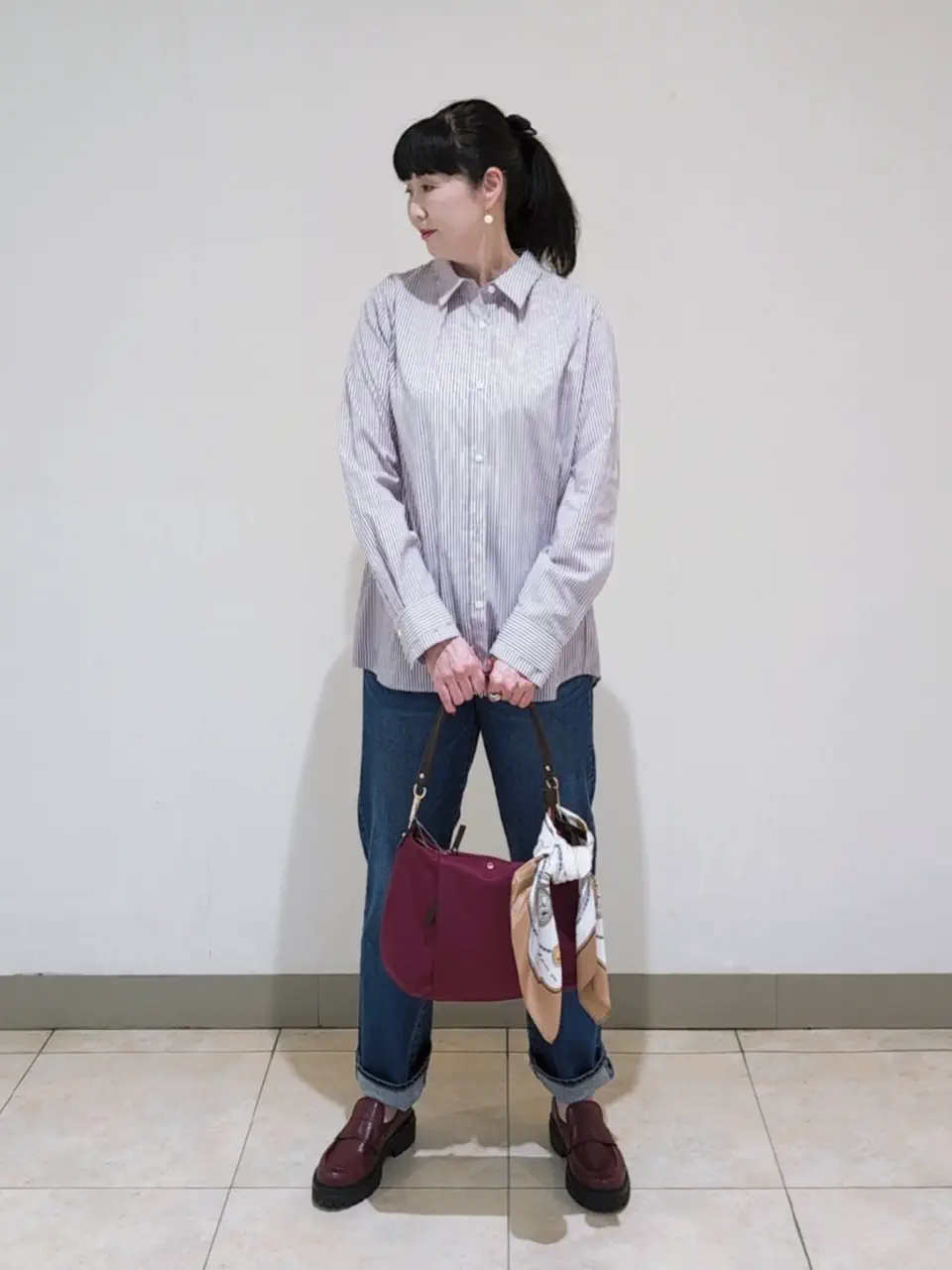 J.PRESS LADIES L スタッフ コーディネート画像