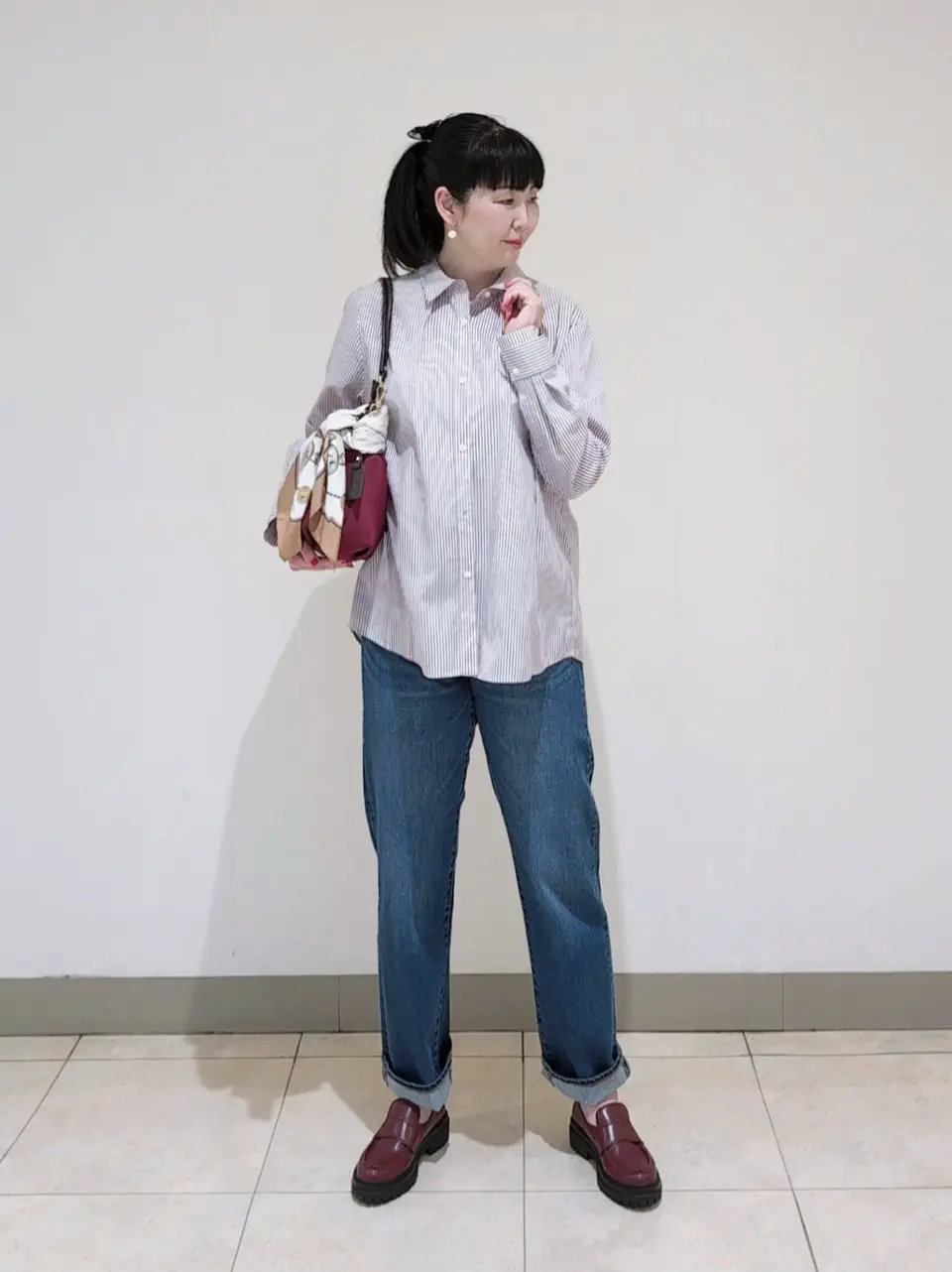 J.PRESS LADIES L スタッフ コーディネート画像
