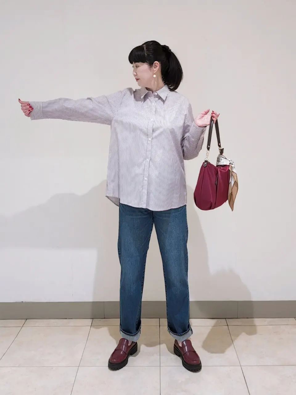 J.PRESS LADIES L スタッフ コーディネート画像