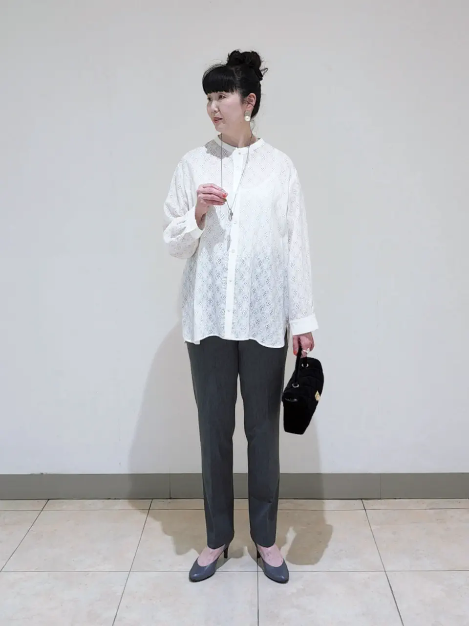 J.PRESS LADIES L スタッフ コーディネート画像