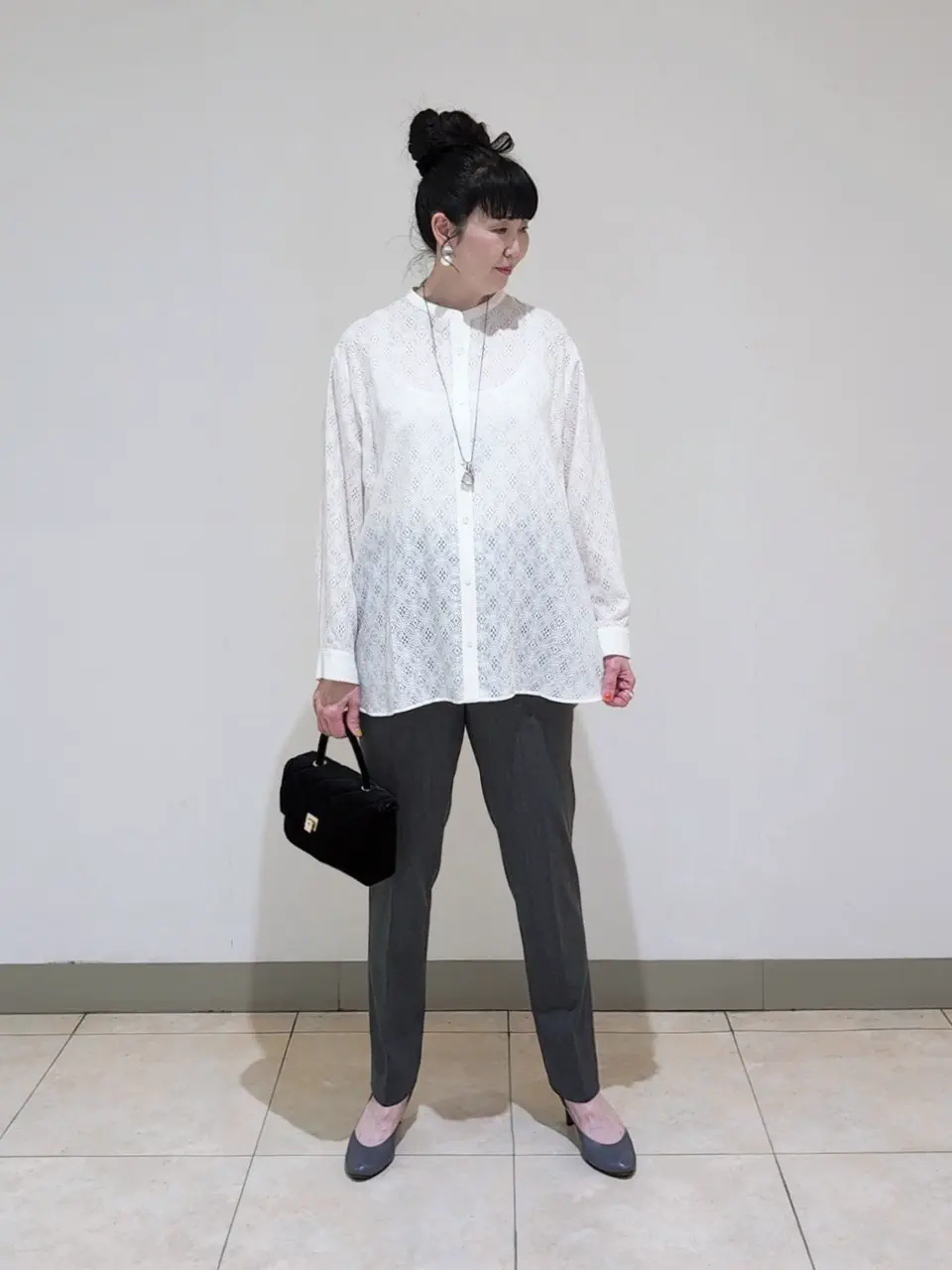 J.PRESS LADIES L スタッフ コーディネート画像