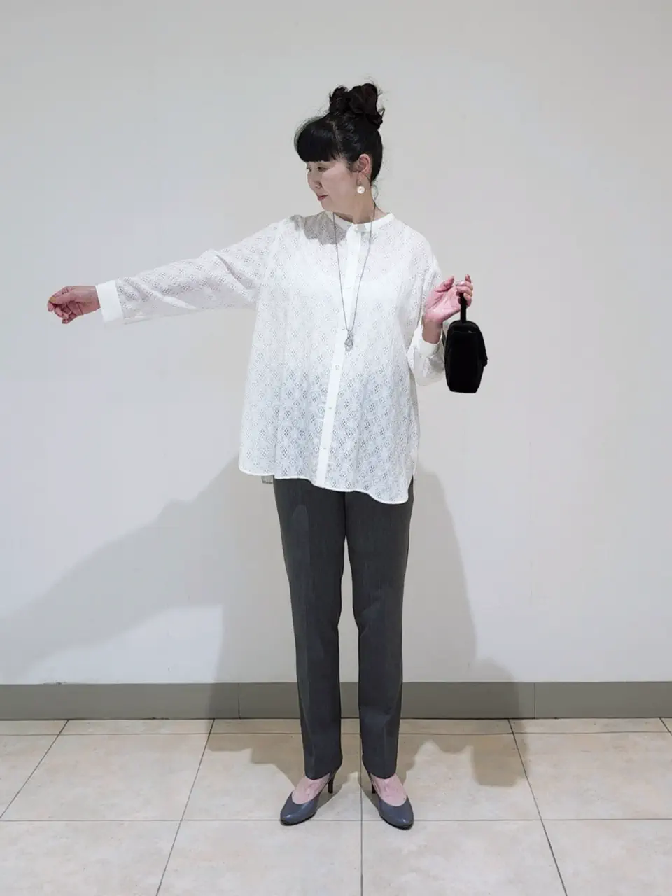 J.PRESS LADIES L スタッフ コーディネート画像