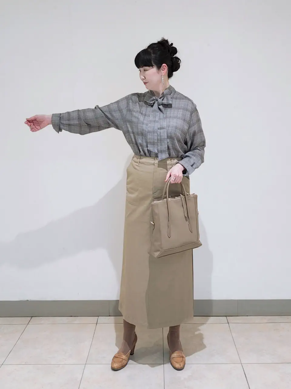 J.PRESS LADIES L スタッフ コーディネート画像