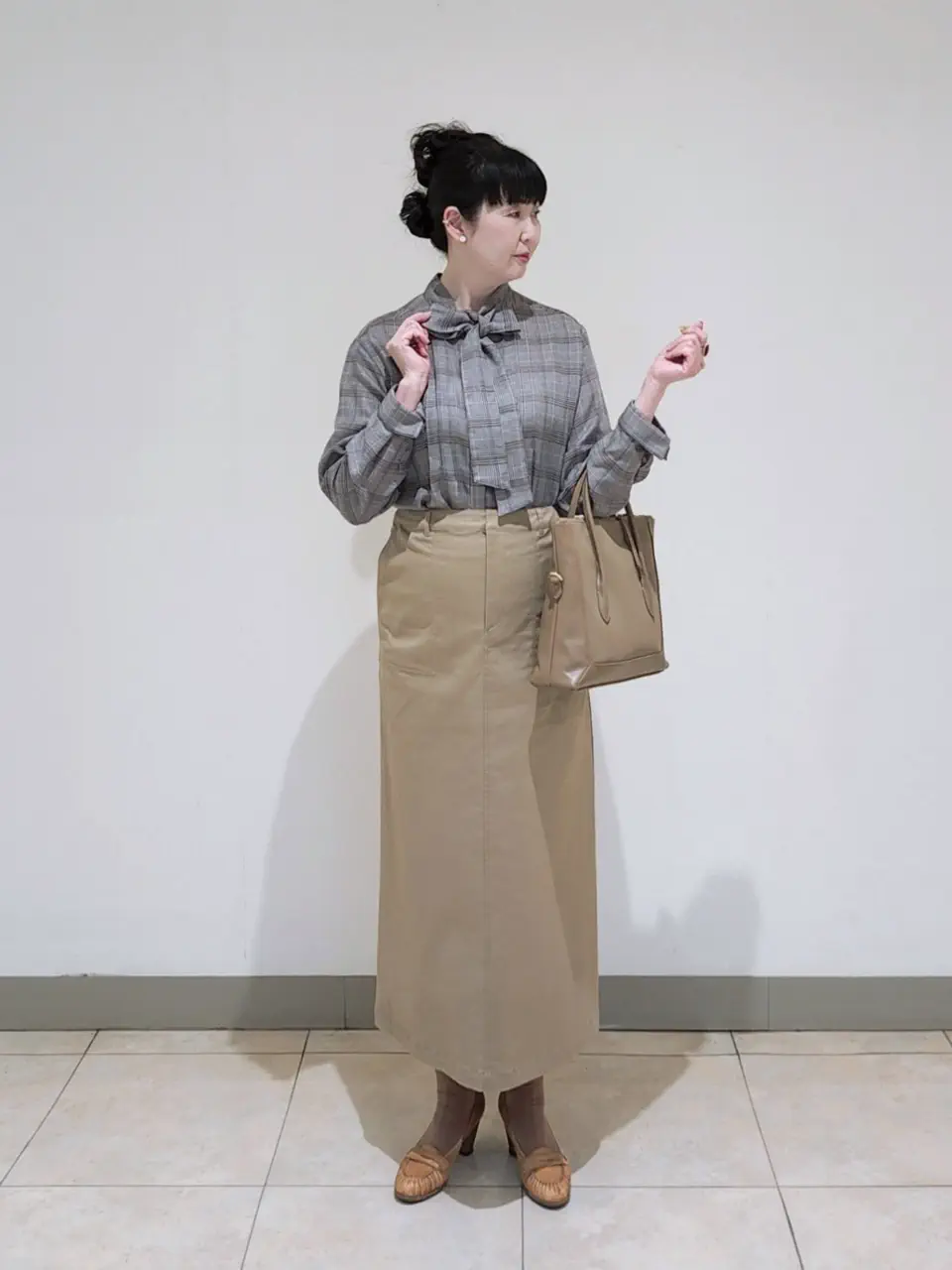 J.PRESS LADIES L スタッフ コーディネート画像