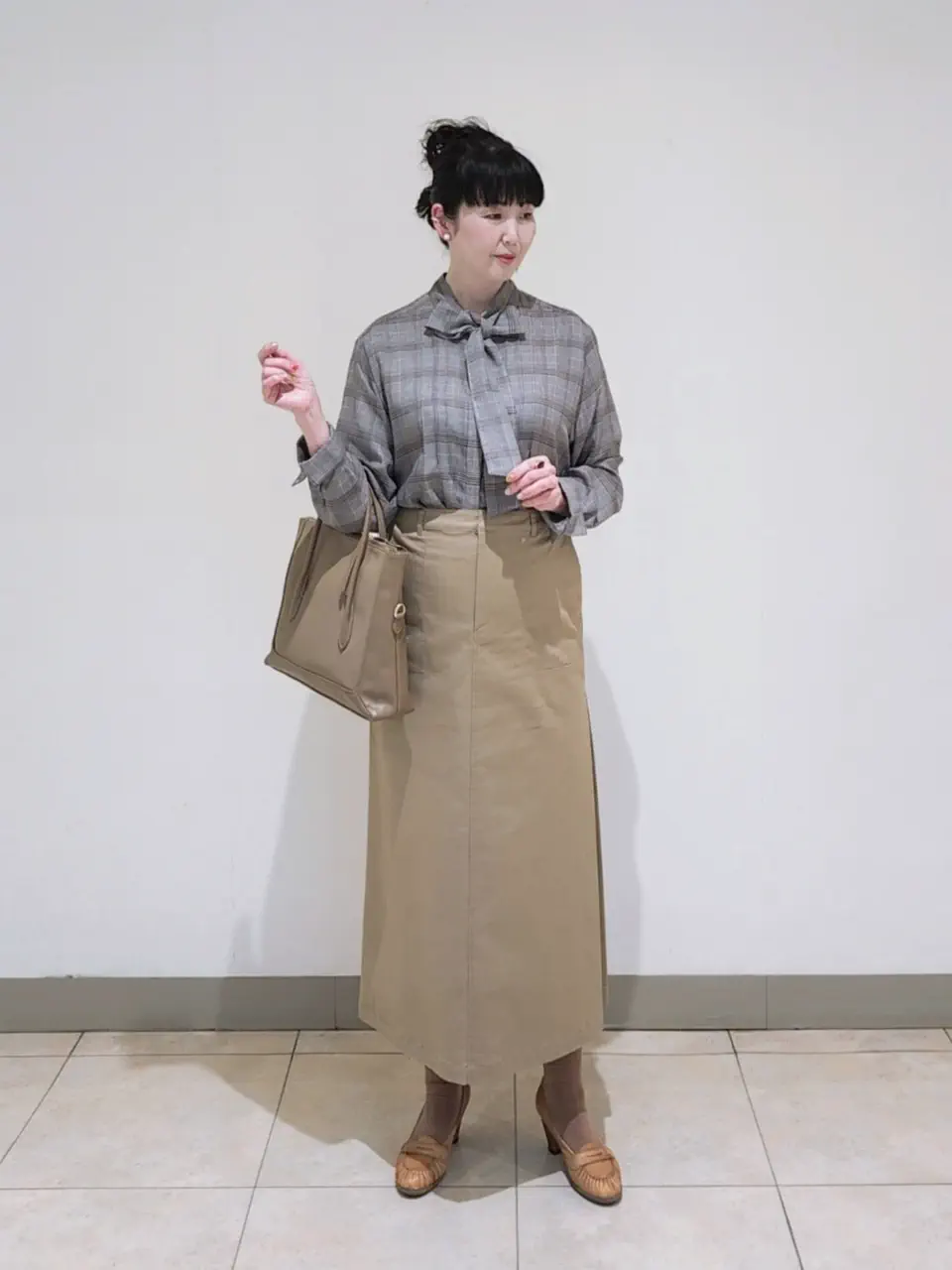 J.PRESS LADIES L スタッフ コーディネート画像