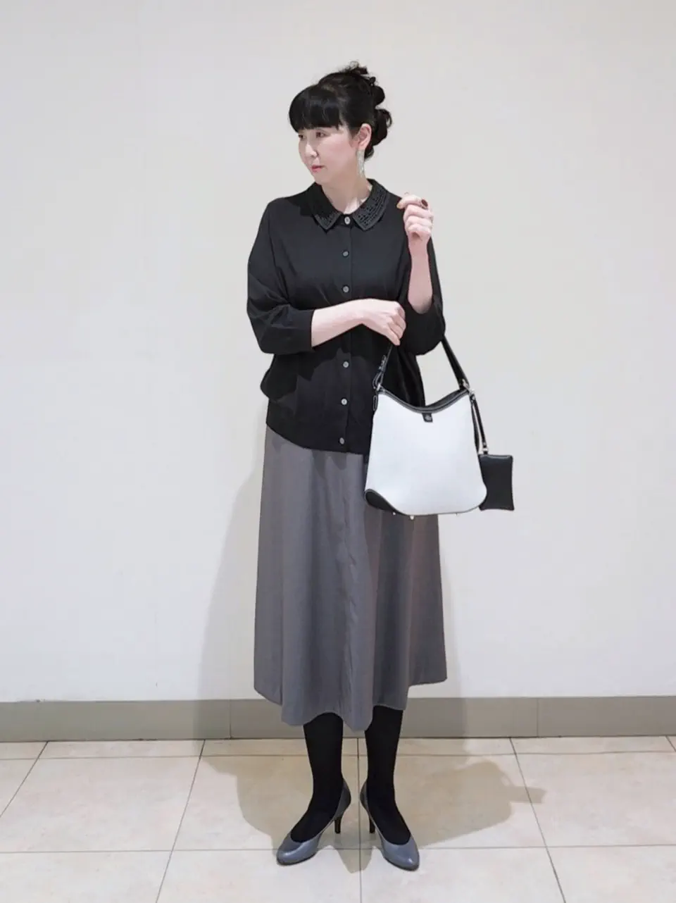 J.PRESS LADIES L スタッフ コーディネート画像