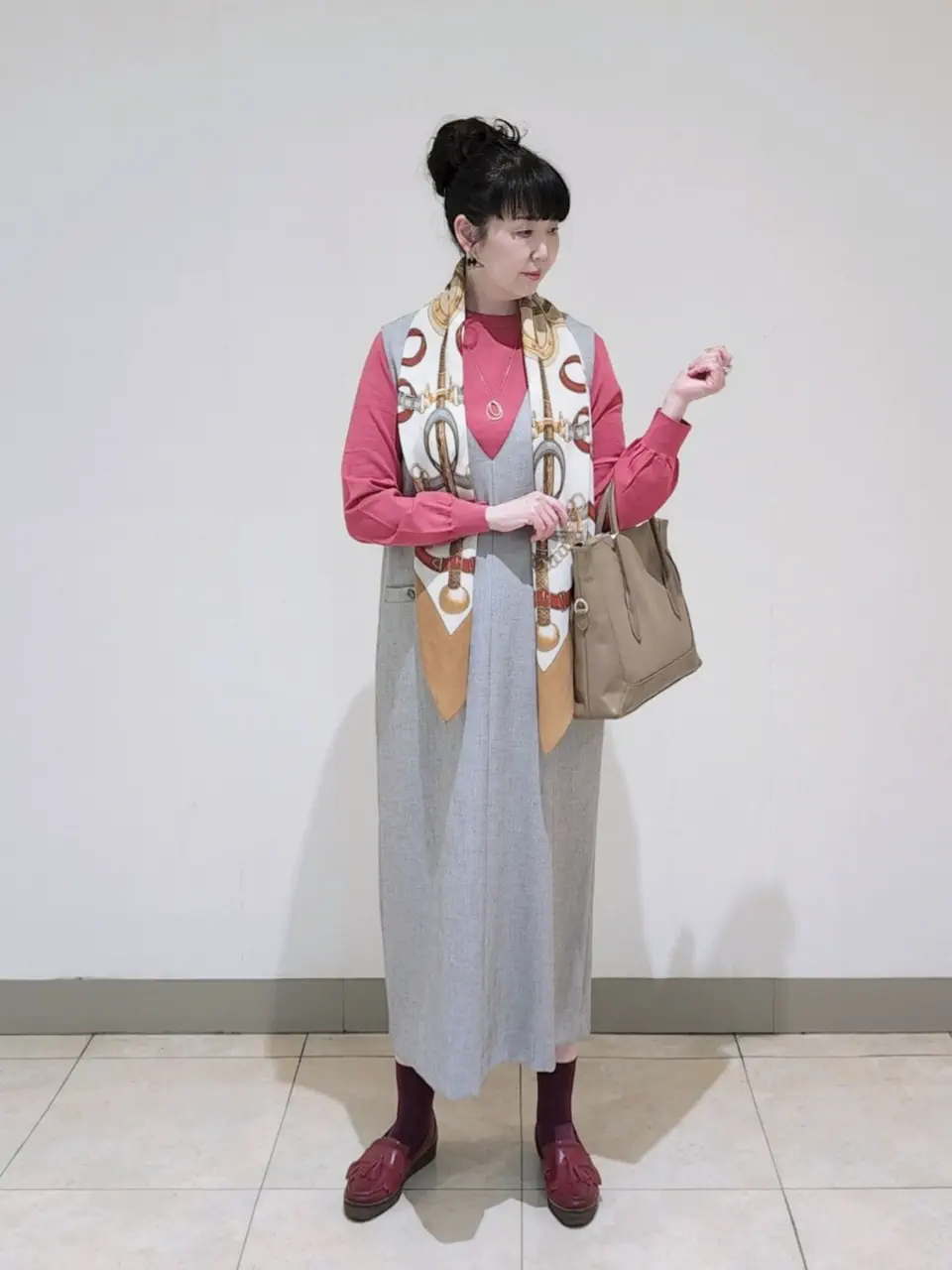 J.PRESS LADIES L スタッフ コーディネート画像