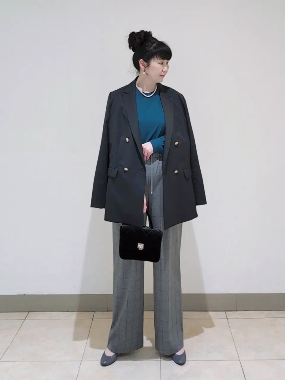 J.PRESS LADIES L スタッフ コーディネート画像