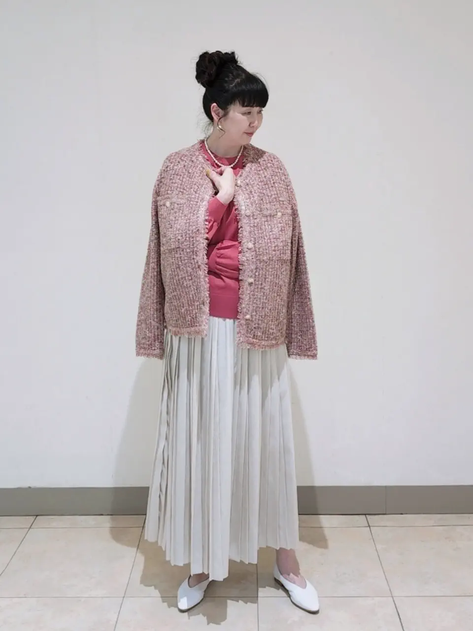 J.PRESS LADIES L スタッフ コーディネート画像