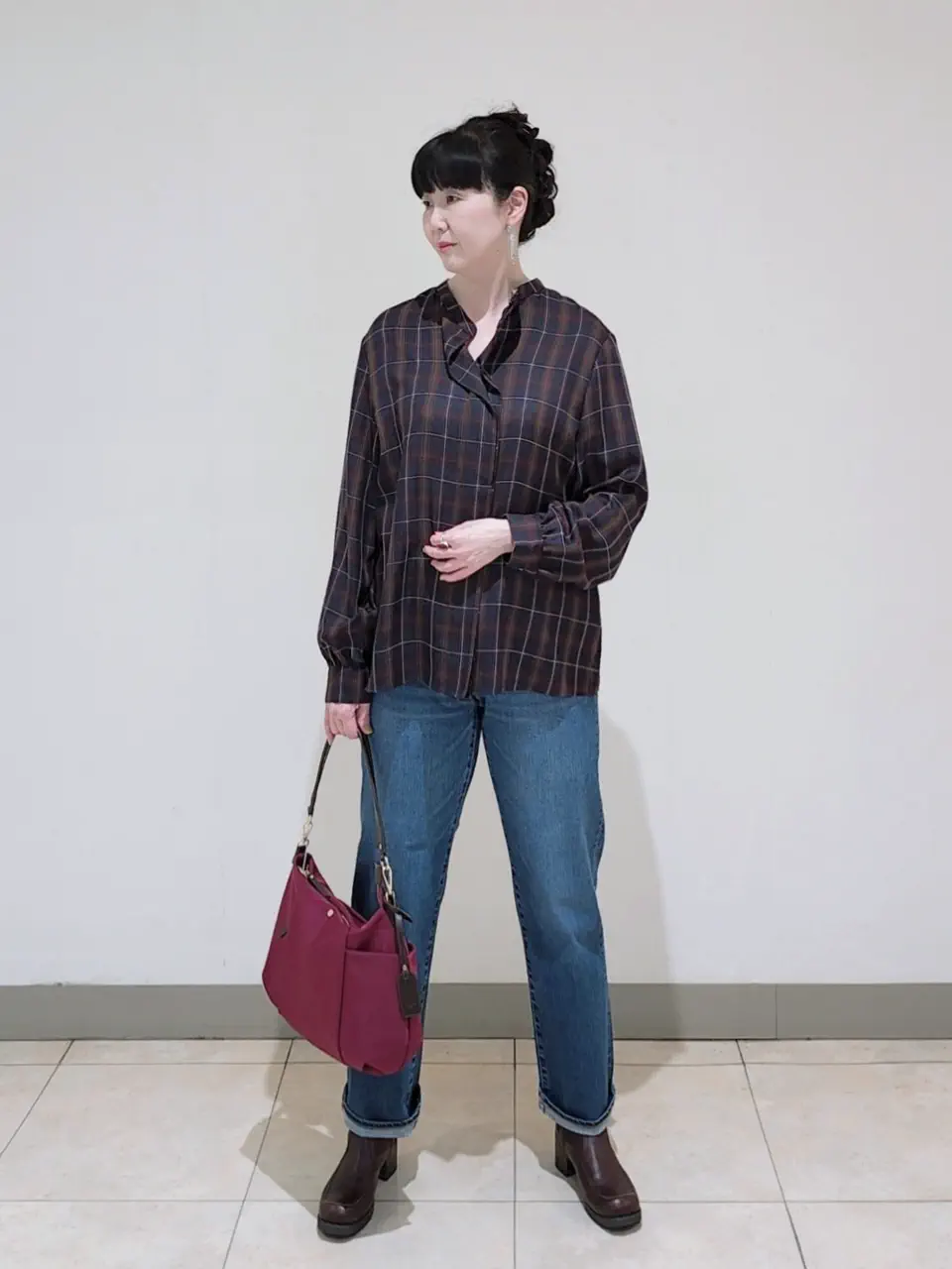 J.PRESS LADIES L スタッフ コーディネート画像