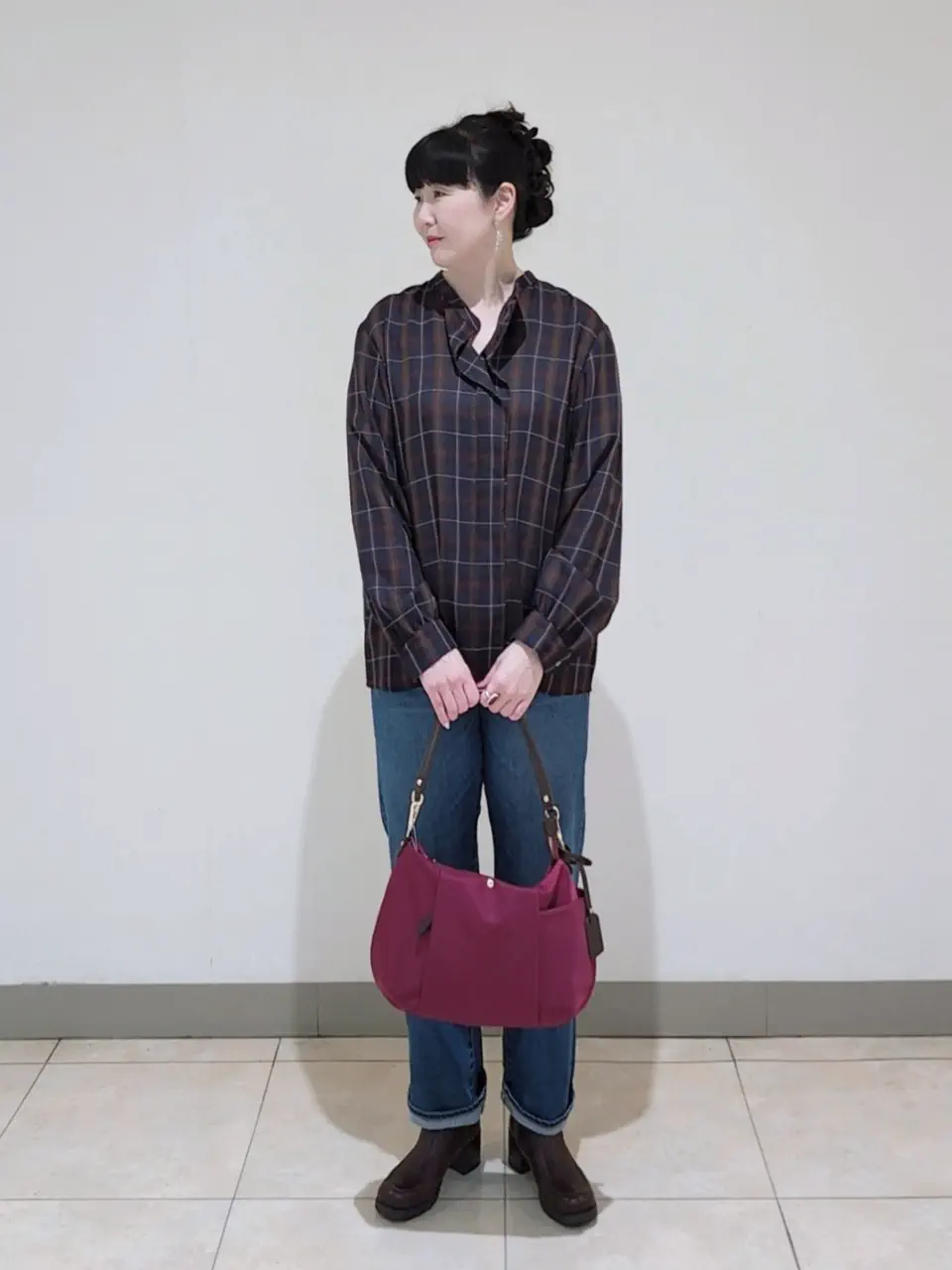 J.PRESS LADIES L スタッフ コーディネート画像